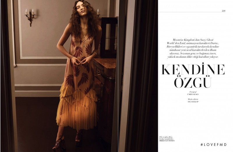 Matilda Lowther featured in Kendine Ozgu, April 2016