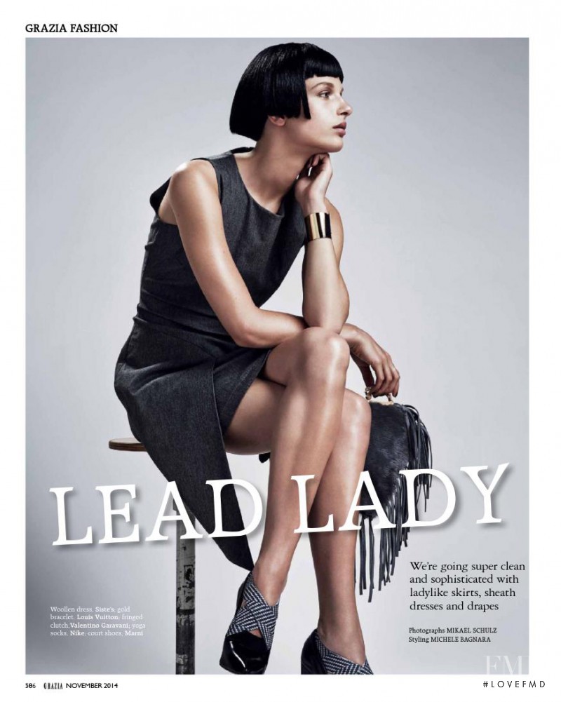 Frederikke Sofie Falbe-Hansen featured in Lead Lady, November 2014