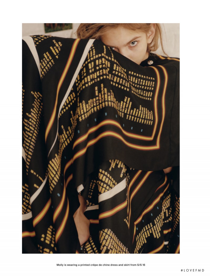 Molly Bair featured in Karl Lagerfeld Piece by Piece, February 2016