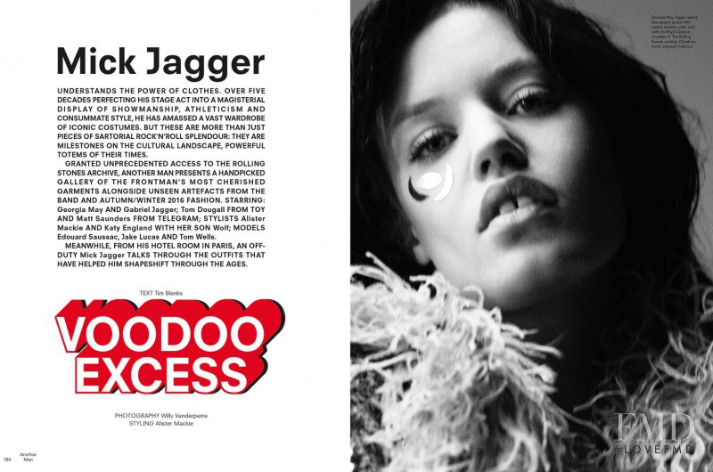 Georgia May Jagger featured in Voodoo Excess, February 2016