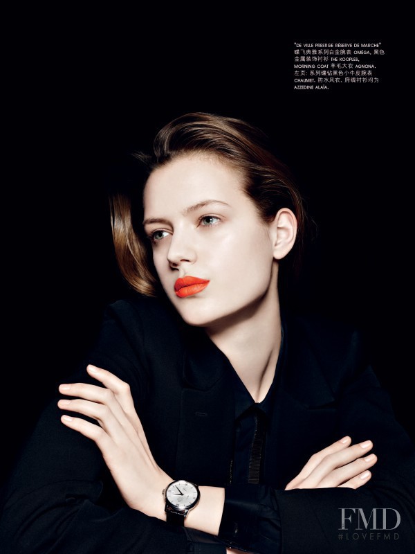 Esther Heesch featured in Red LIps Flawless Skin And Sparkling Beauty Trends, February 2015