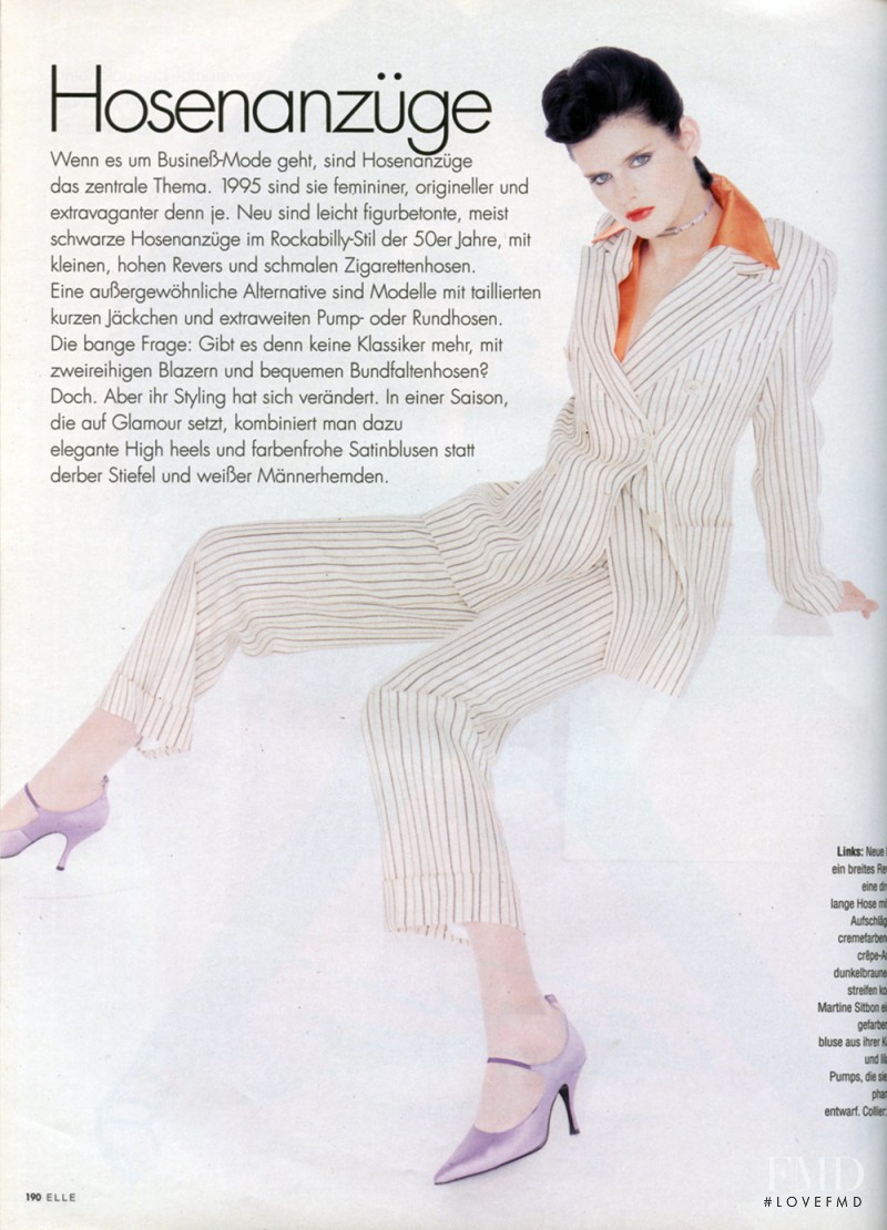 Stella Tennant featured in Trends, February 1995