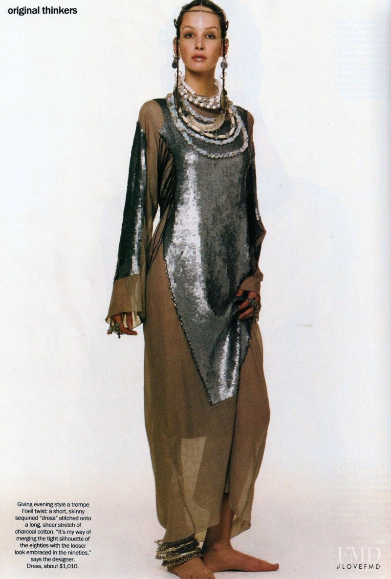 Debbie Deitering featured in Jean Paul Gaultier, March 1994