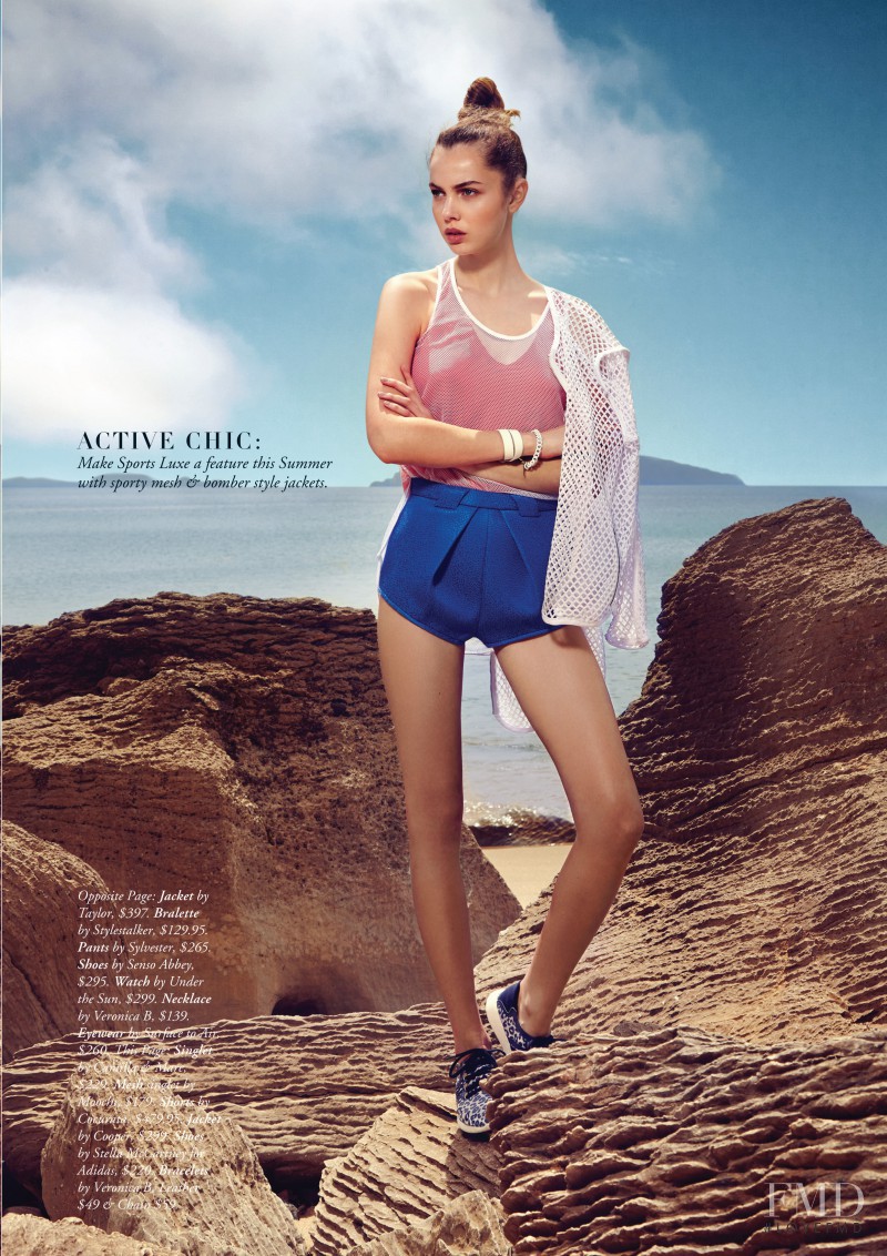 Emma Boyd featured in Active Chic, February 2015