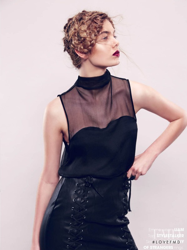Emma Boyd featured in Black VS White, February 2014