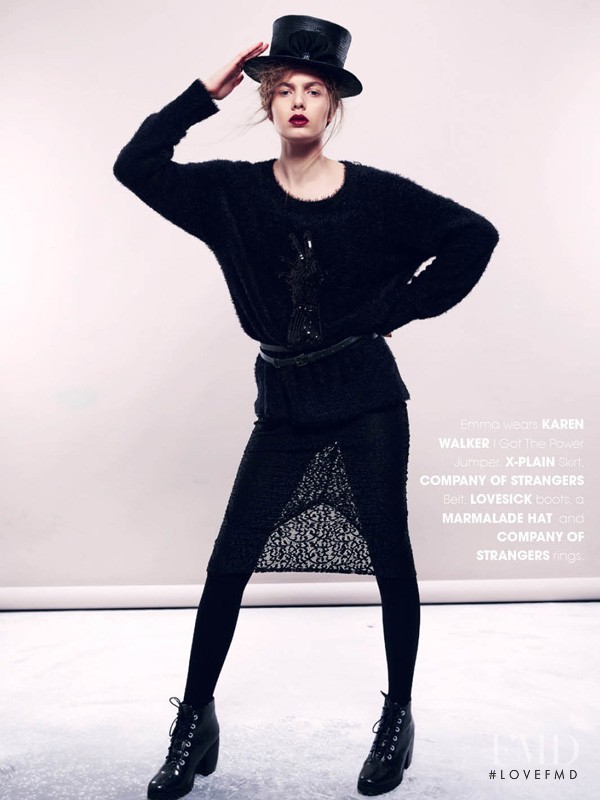 Emma Boyd featured in Black VS White, February 2014