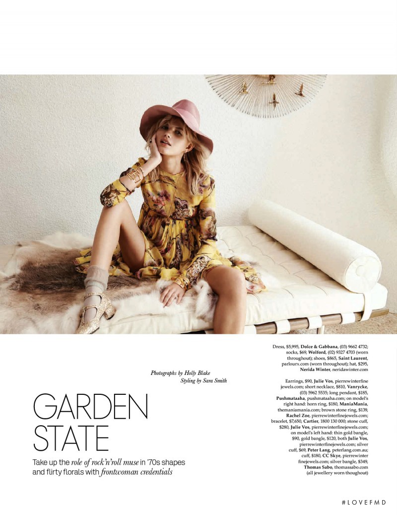 Louise Mikkelsen featured in Garden State, January 2015