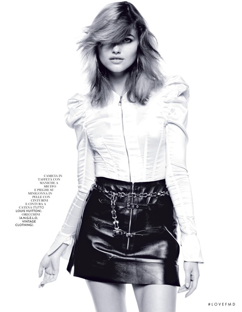 Louise Mikkelsen featured in Glam Con Grinta, September 2015