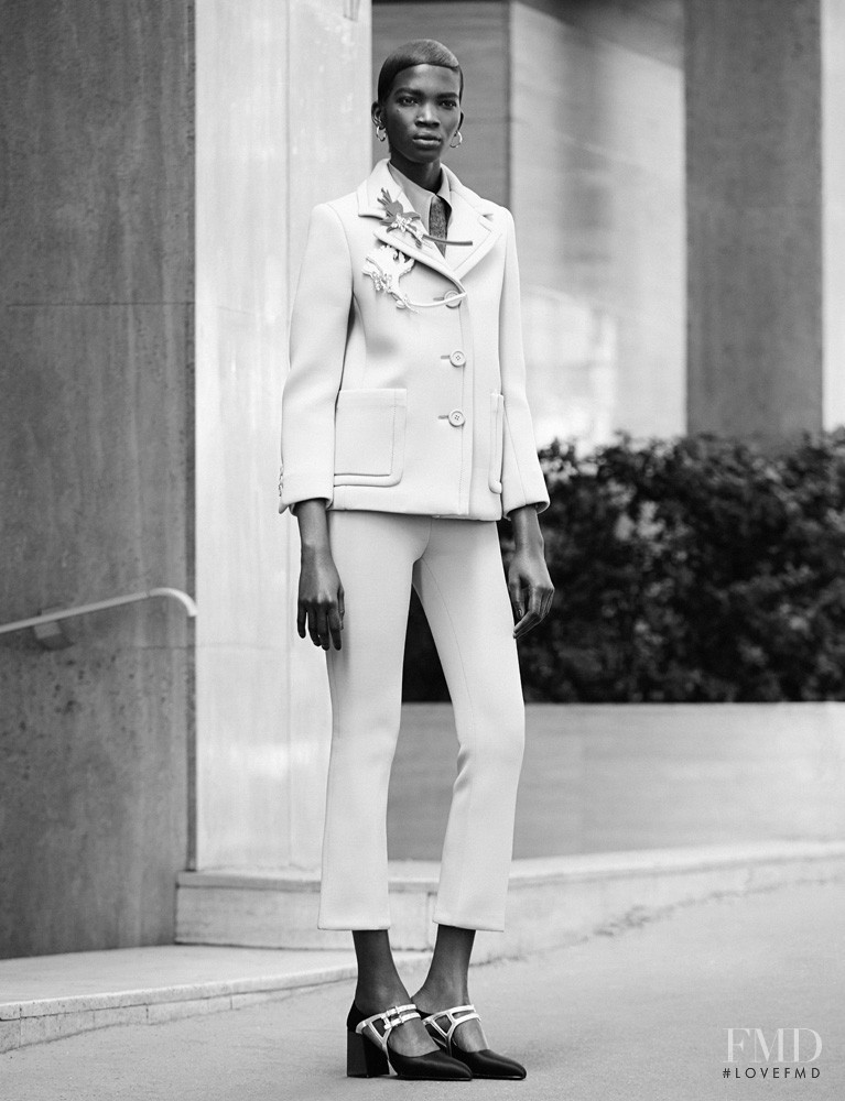 Aamito Stacie Lagum featured in Prada, September 2015