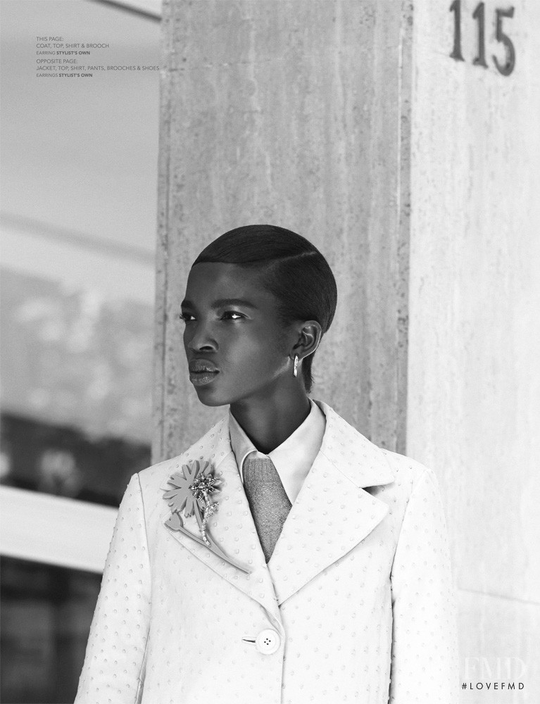 Aamito Stacie Lagum featured in Prada, September 2015