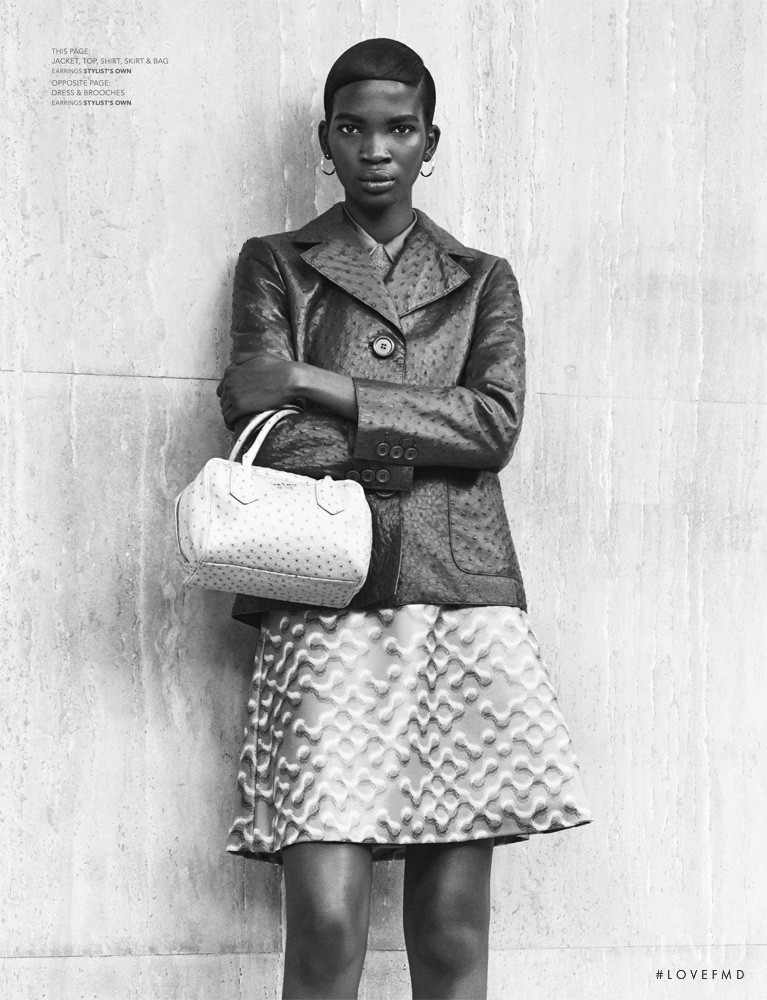 Aamito Stacie Lagum featured in Prada, September 2015