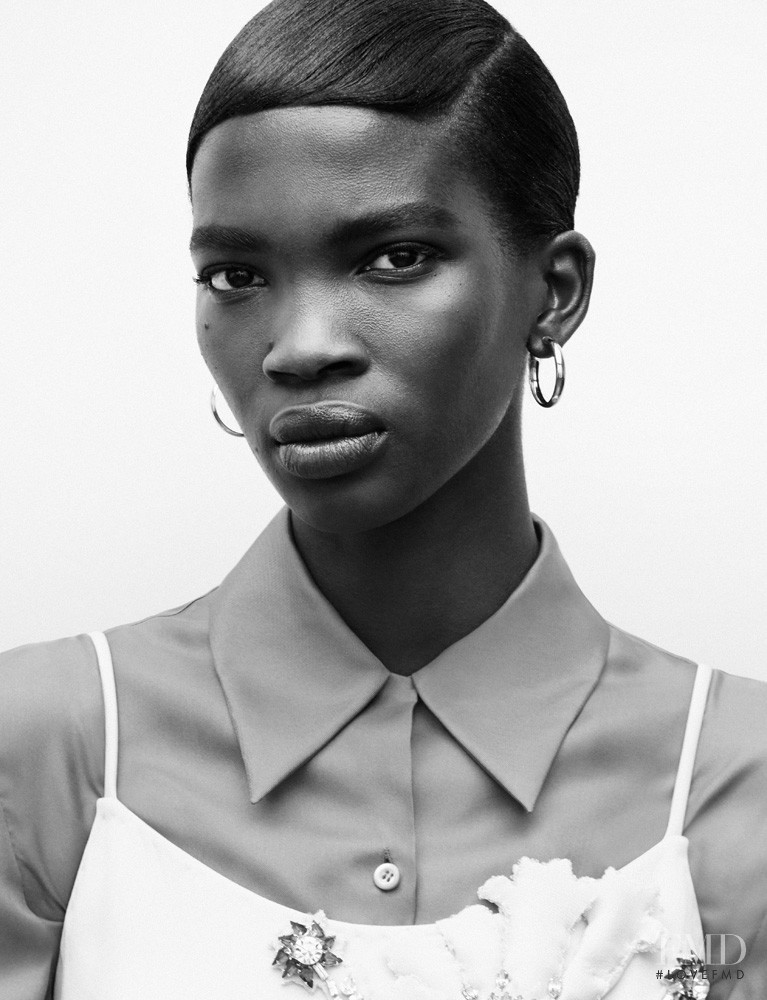 Aamito Stacie Lagum featured in Prada, September 2015