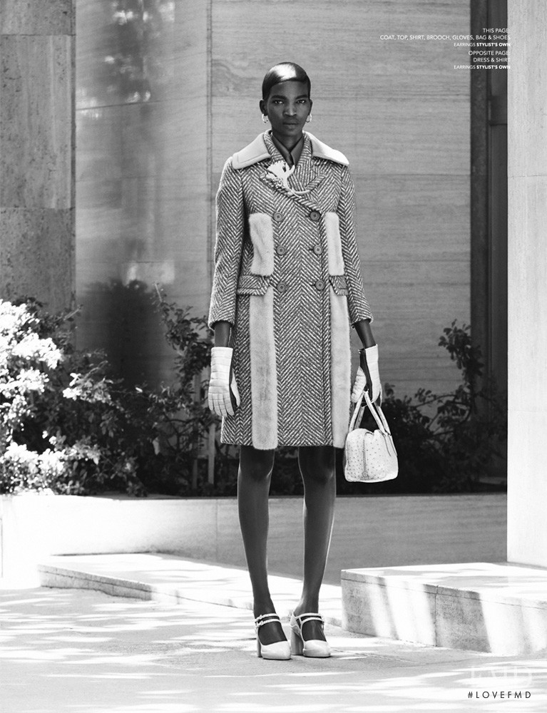 Aamito Stacie Lagum featured in Prada, September 2015