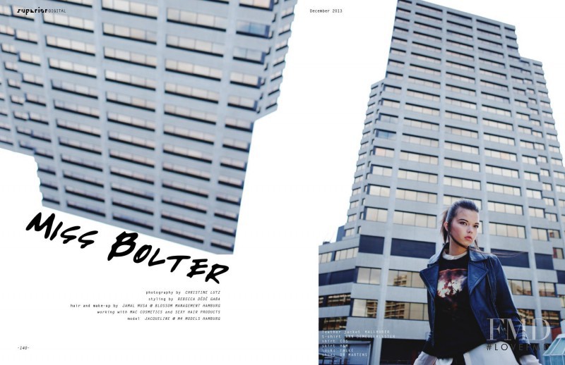 Jacqueline Haun featured in Miss Bolter, December 2013