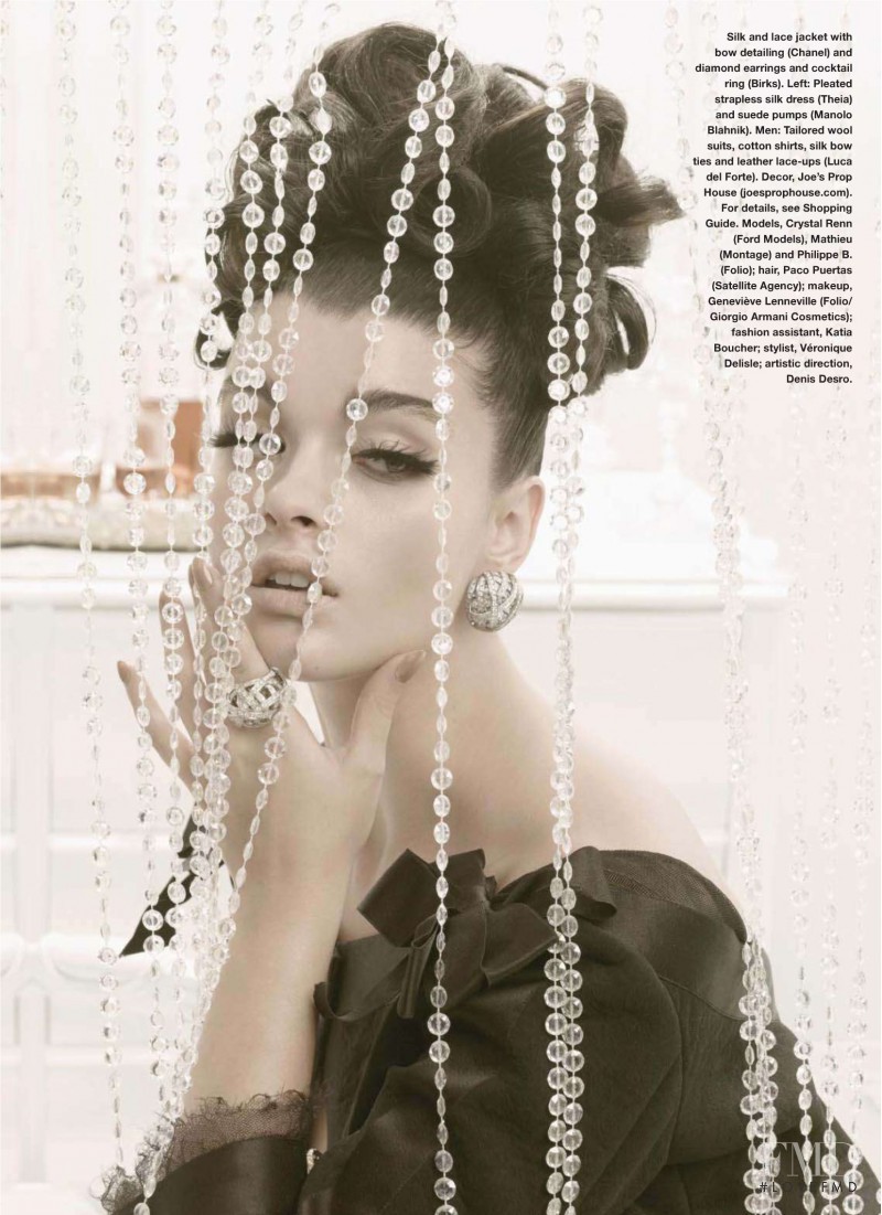Crystal Renn featured in Ring In The New Year, January 2010