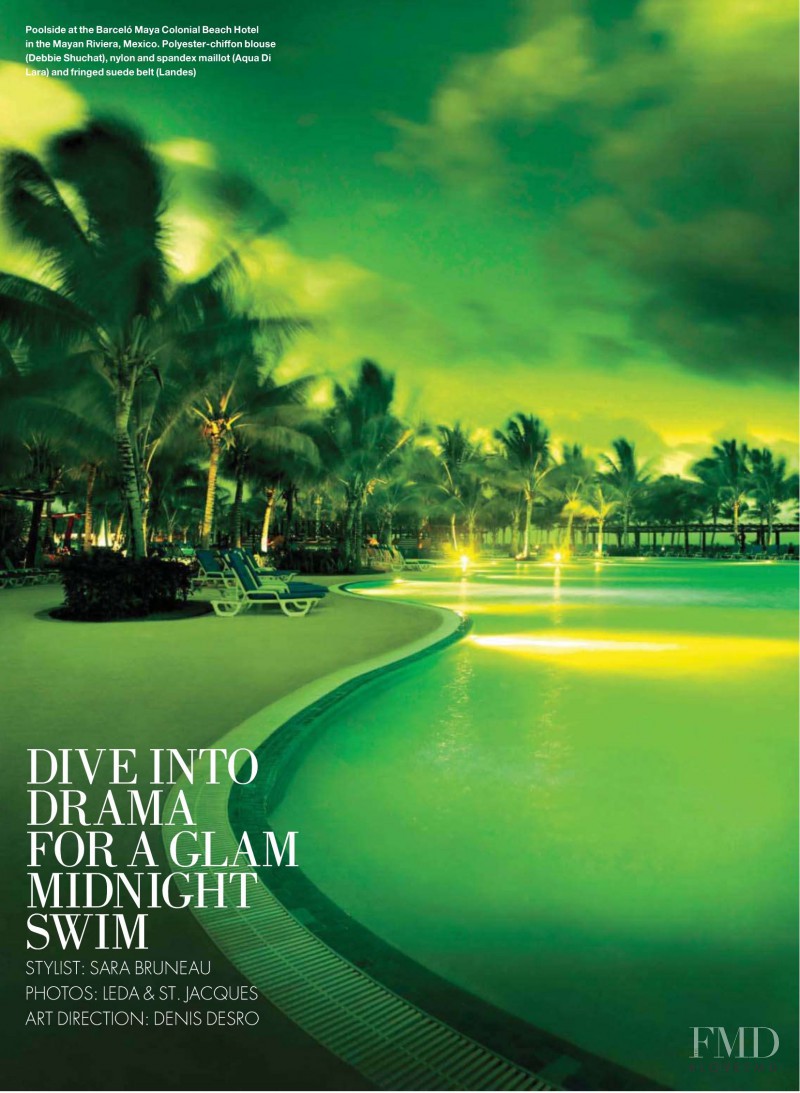 Dive Into Drama For A Glam Midnight Swim, June 2010