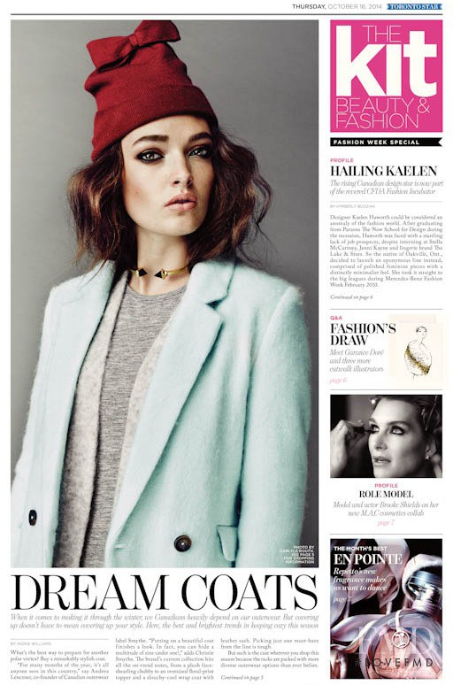 Kristen Murphy featured in Dream Coats, October 2014