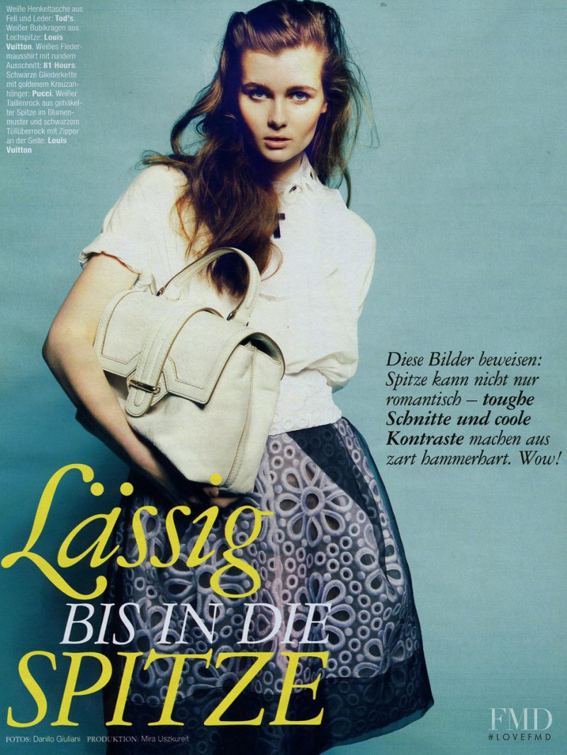 Klara Krukenberg featured in Lässig bis in die Spitze, April 2012