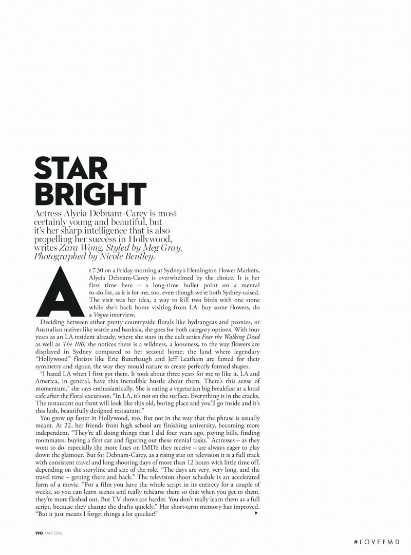 Star Bright, May 2016