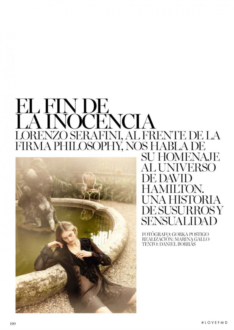 Sanne Vloet featured in El fin de inocencia, May 2016