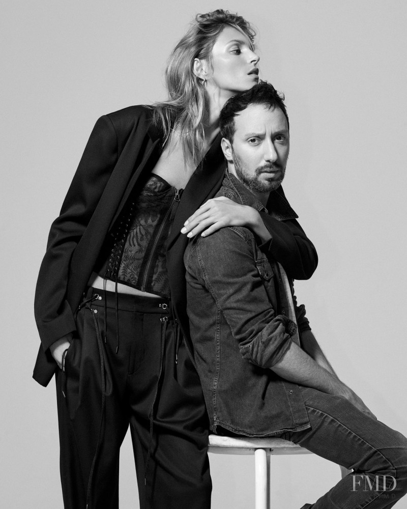 Anja Rubik featured in What Anthony Vaccarello Is Thinking, May 2016
