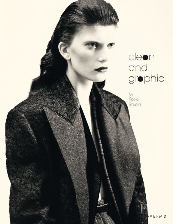 Valerija Kelava featured in Clean & Graphic, December 2011