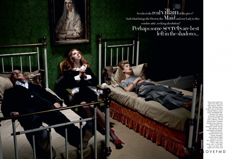 Lily Cole featured in What The Butler Saw, September 2008