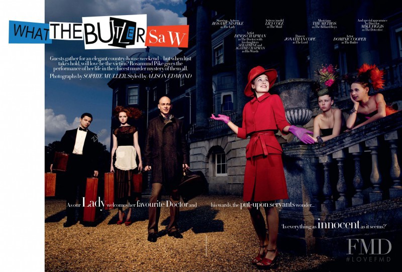 Lily Cole featured in What The Butler Saw, September 2008