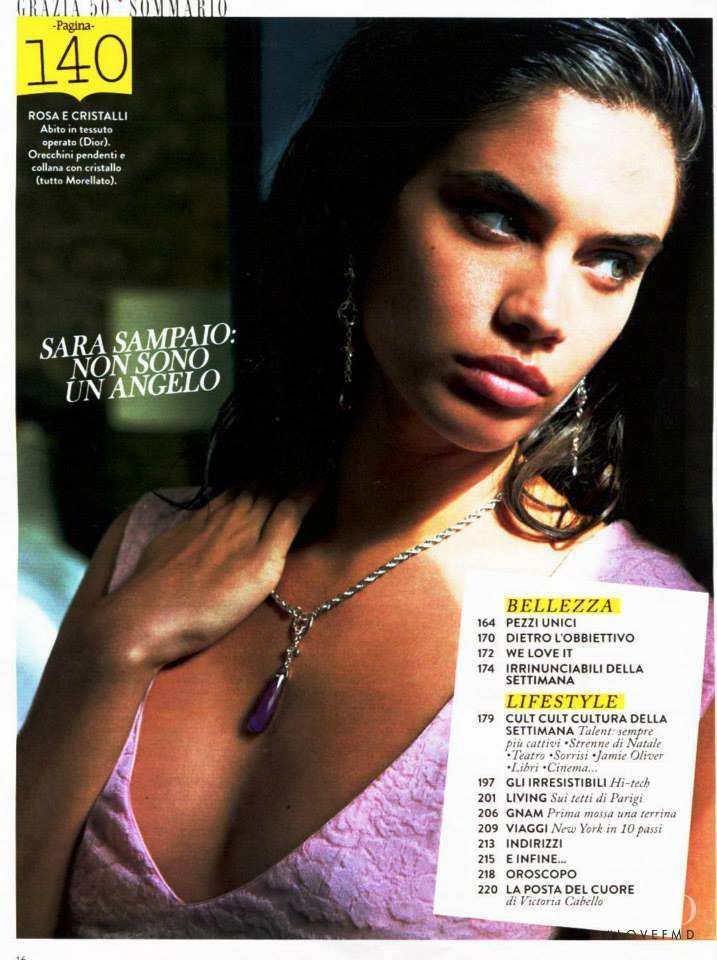 Sara Sampaio featured in Non Sono Un Angelo, December 2013