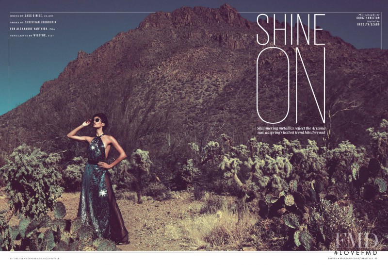 Sara Sampaio featured in Shine On, February 2013