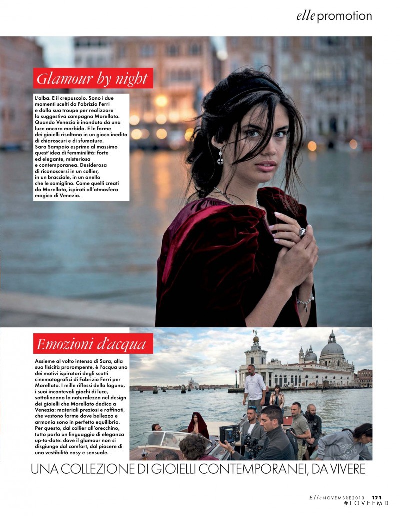 Sara Sampaio featured in Sogno Veneziano, November 2013