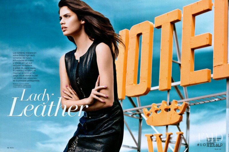 Sara Sampaio featured in Lady Leather, August 2012