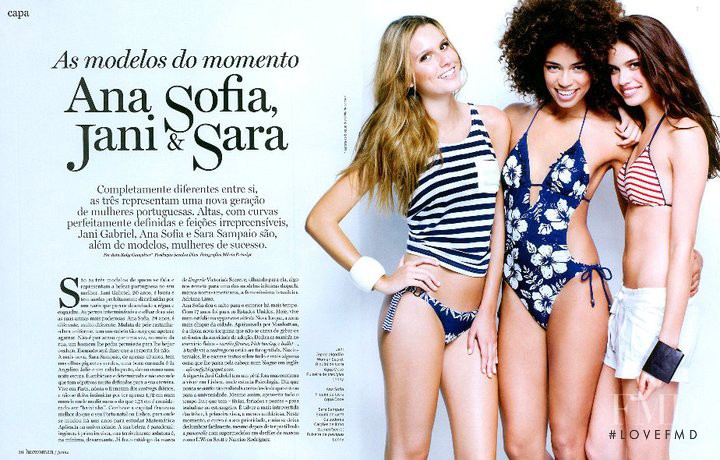 Sara Sampaio featured in As modelos do momento Ana Sofia, Jani and Sara, July 2011