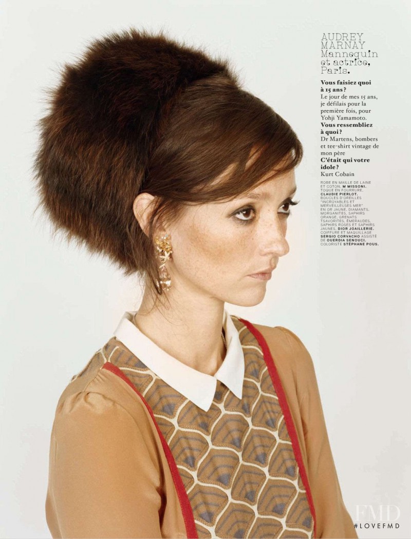 Audrey Marnay featured in Yearbook, October 2012
