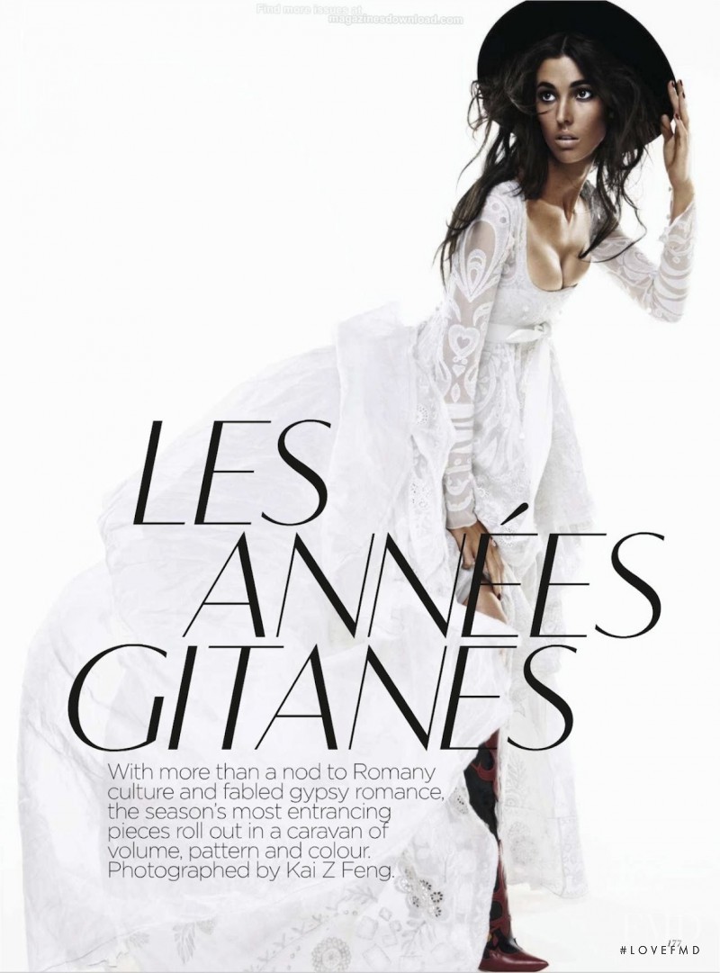 Ruby Aldridge featured in Les Annees Gitanes, April 2012