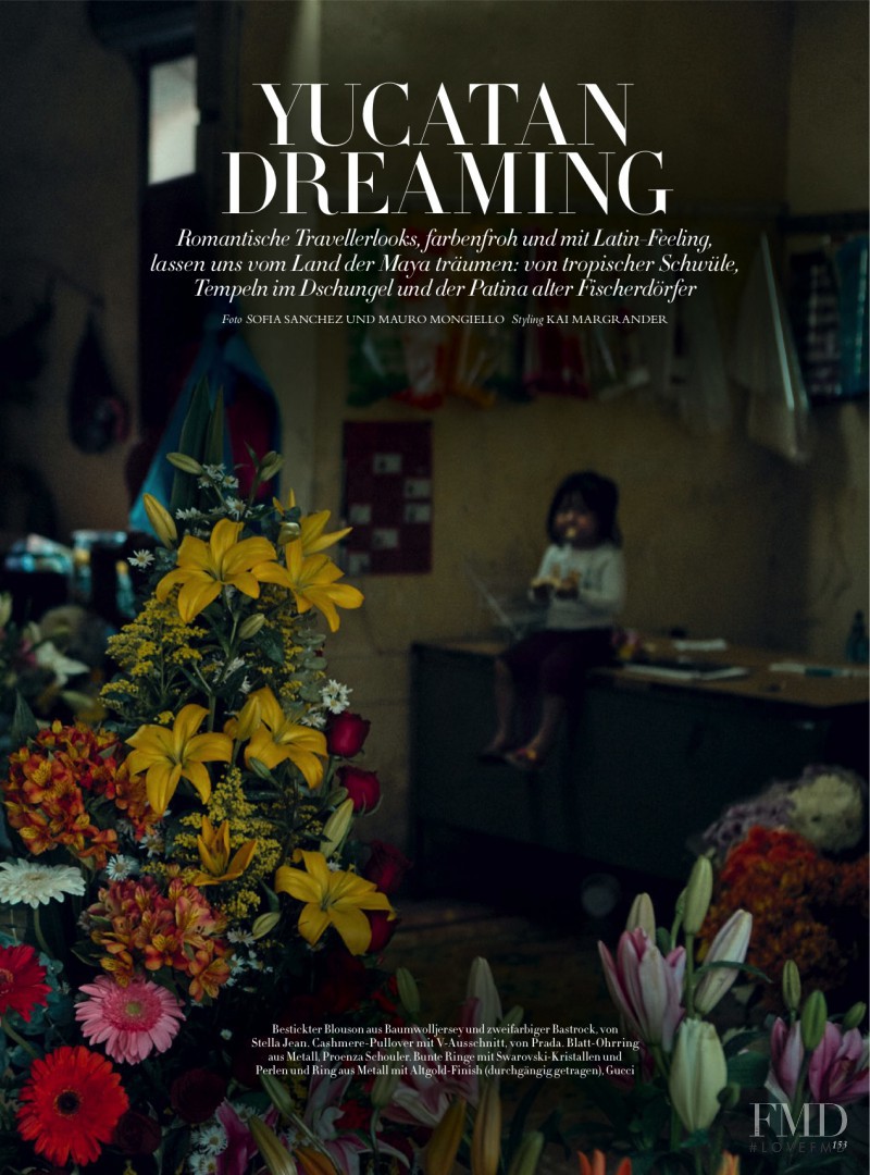 Madison Stubbington featured in Yucatan Dreaming, June 2016