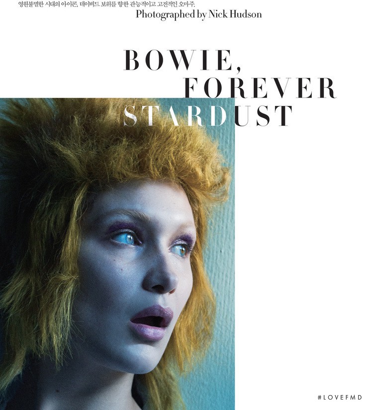 Bella Hadid featured in Bowie, Forever Stardust, March 2016