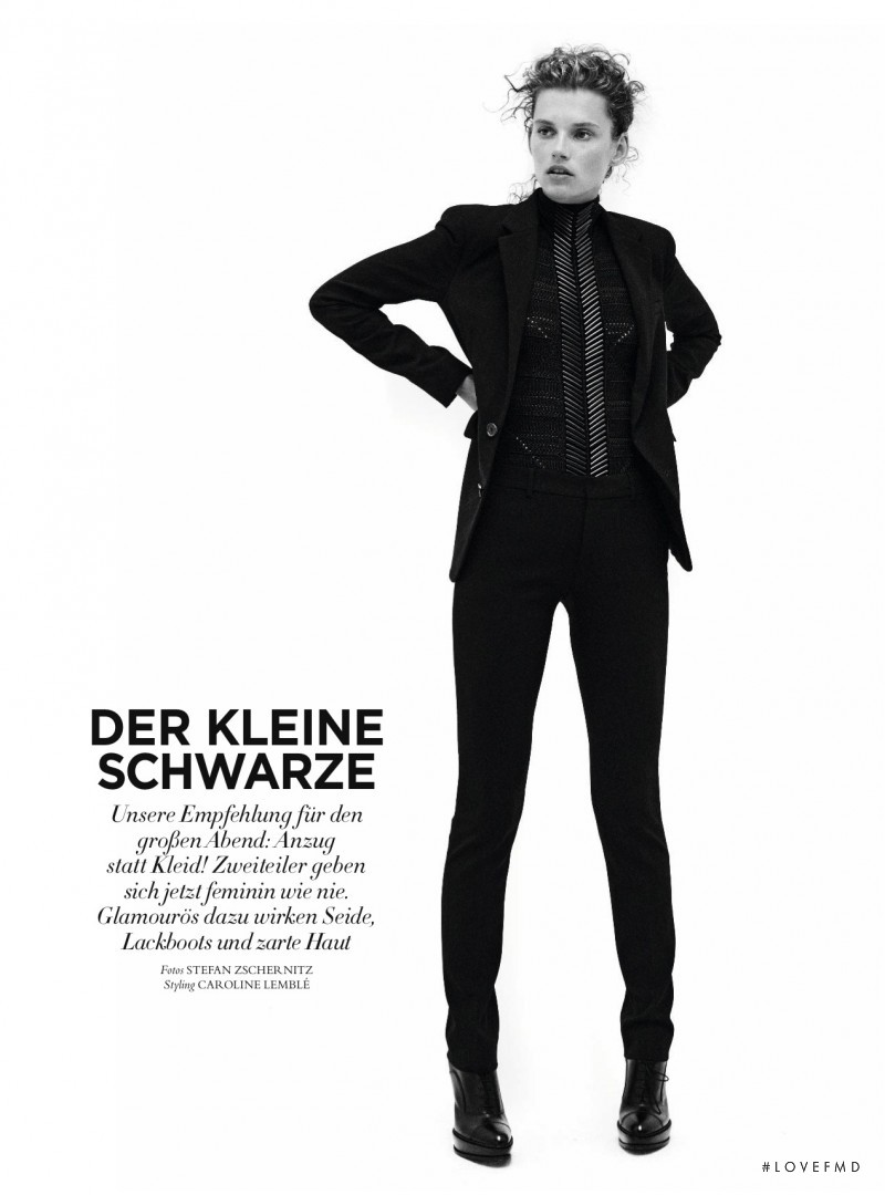 Giedre Dukauskaite featured in Der Kleine Schwarze, December 2015