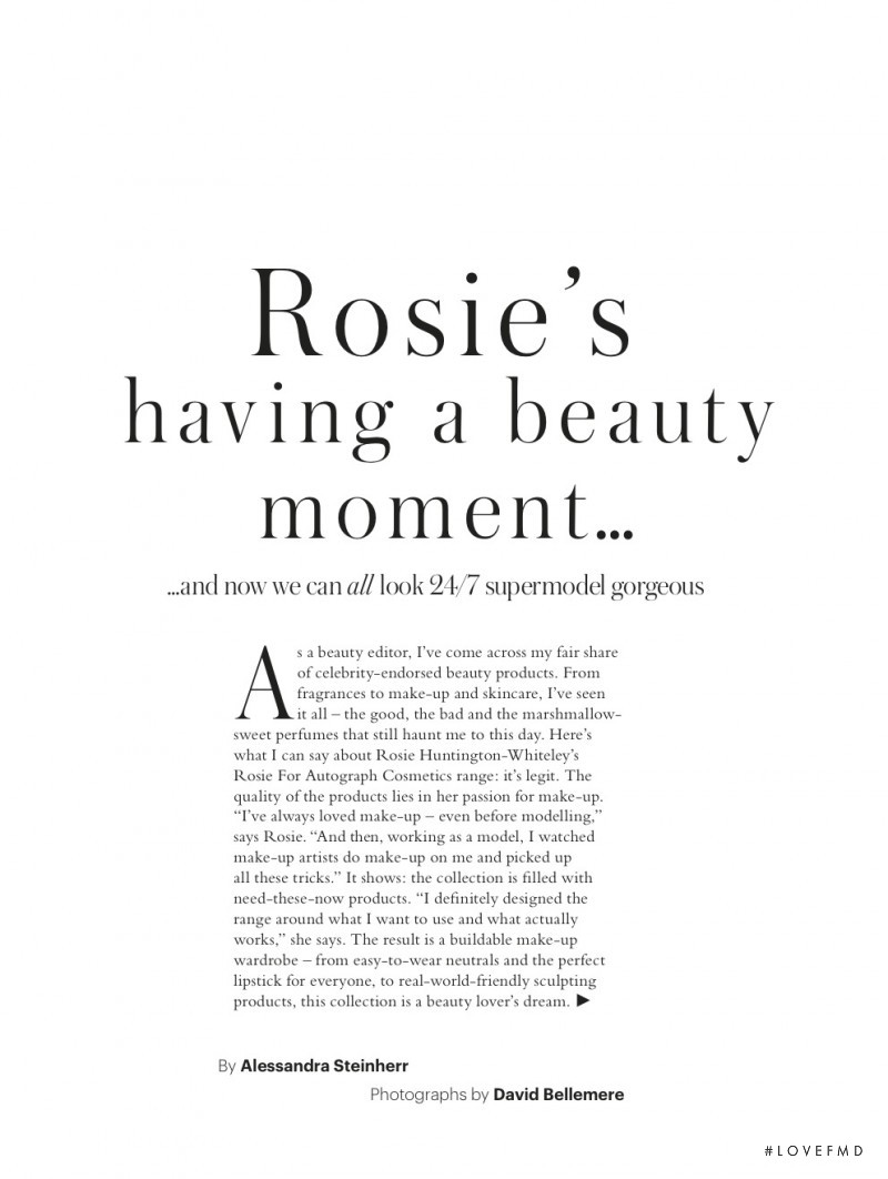 Rosie\'s having a beauty moment..., February 2016