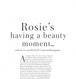 Rosie\'s having a beauty moment...