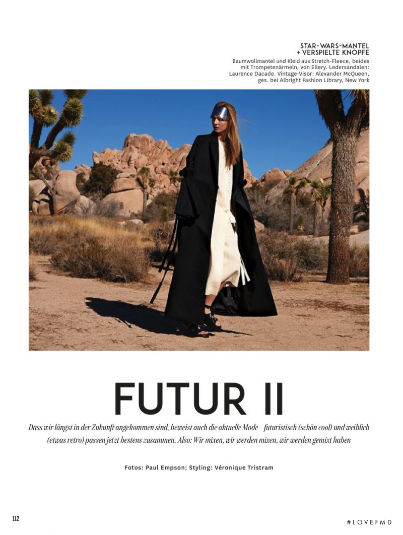 Emeline Ghesquiere featured in Futur II, February 2016