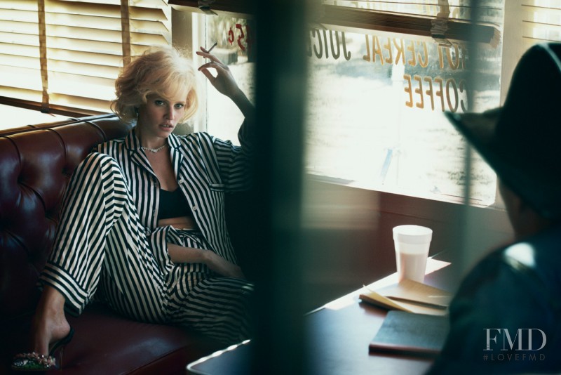 Lara Stone featured in Modern Marilyn, January 2012