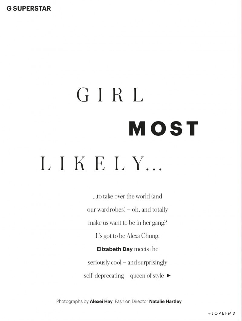 Girl Most Likely, April 2016