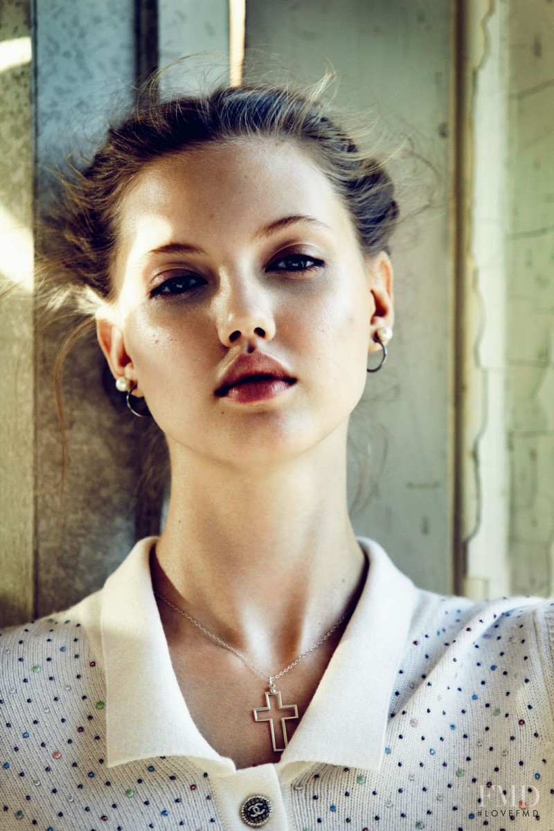 Lindsey Wixson featured in Golden Girl, December 2011