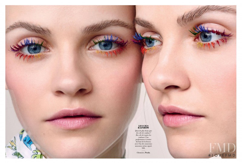 Ginta Lapina featured in Spécial Beauté, April 2016