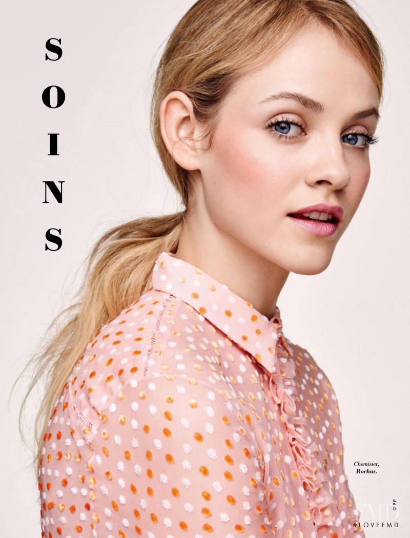 Ginta Lapina featured in Spécial Beauté, April 2016