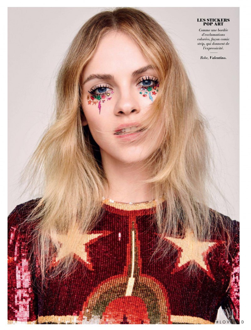 Ginta Lapina featured in Spécial Beauté, April 2016