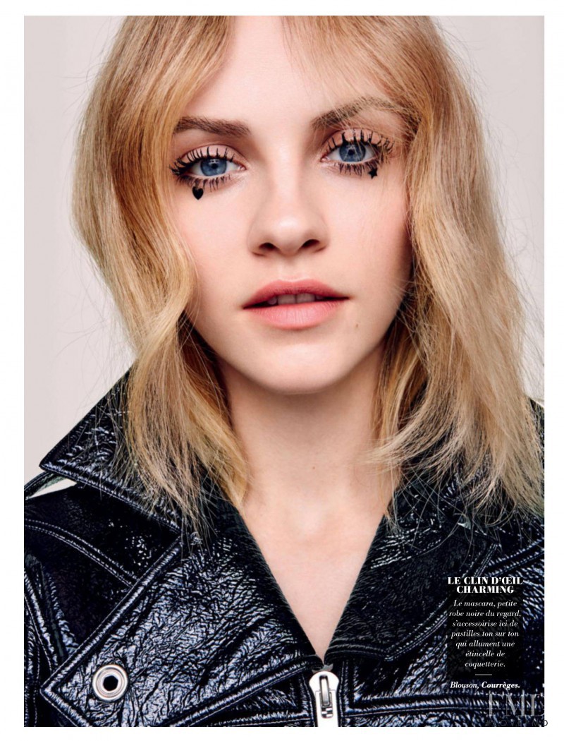 Ginta Lapina featured in Spécial Beauté, April 2016