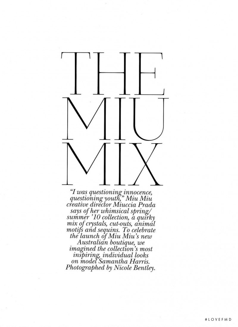 The Miu Mix, March 2010