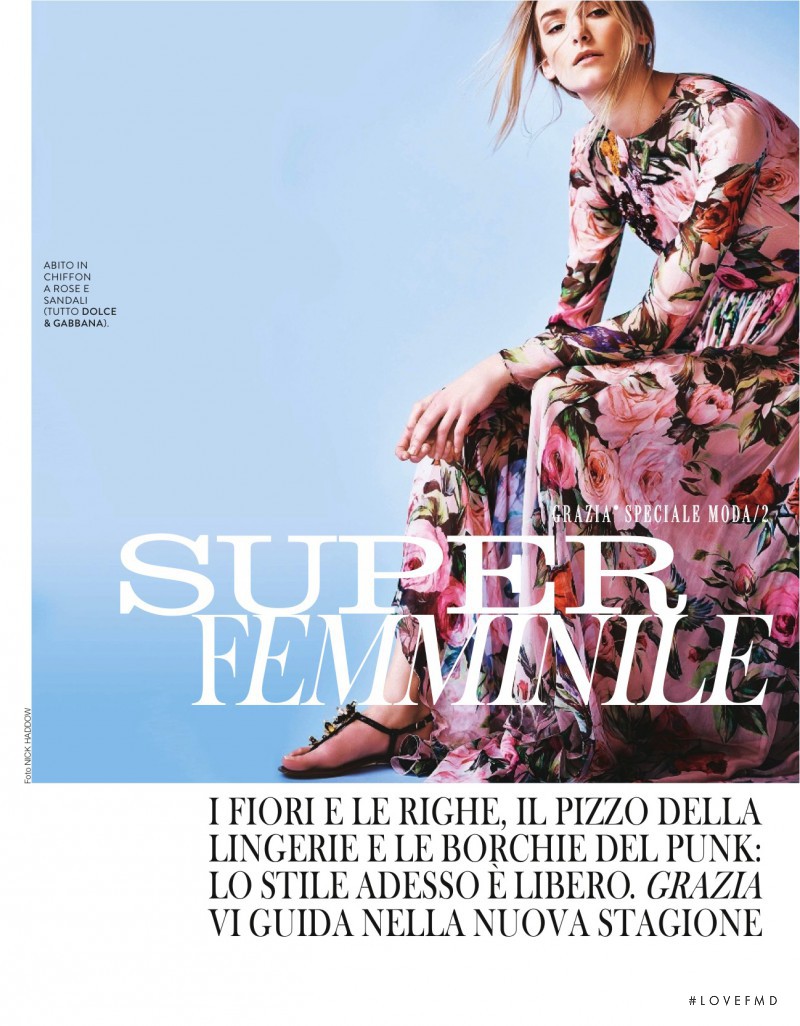 Julia Schneider featured in Super Femminile, March 2016